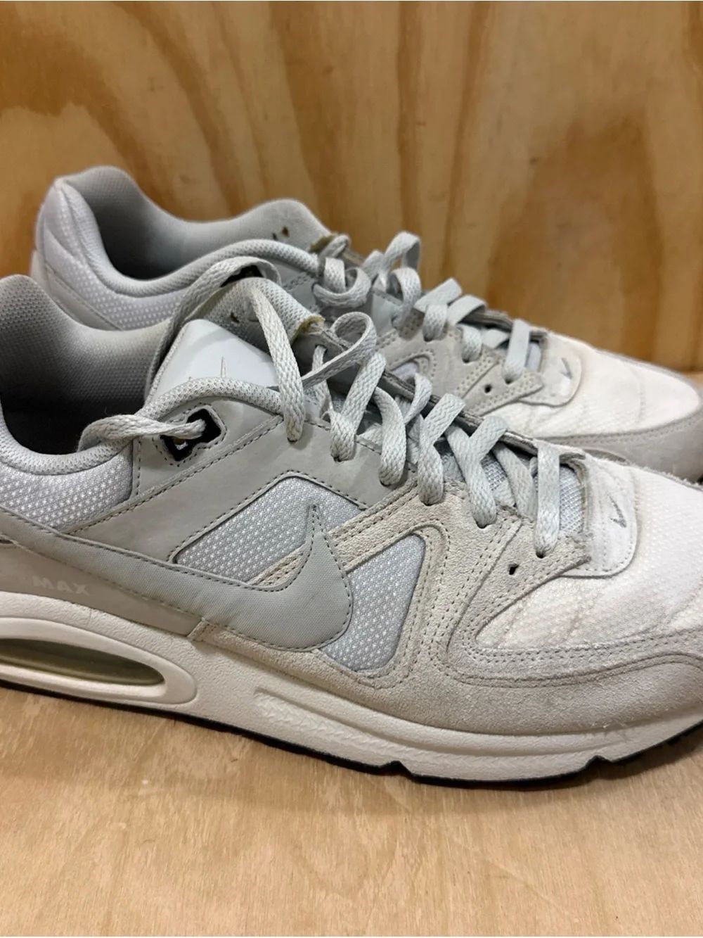 Nike Men Air Max Command Summit White Running Shoes 629993-102 Size 14